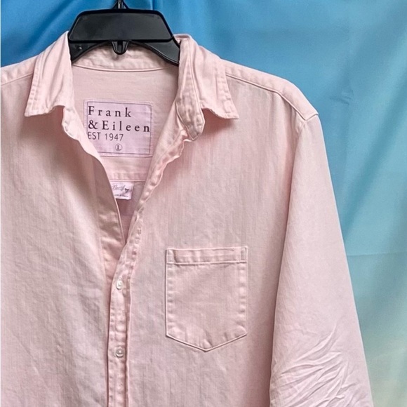 Frank & Eileen Famous Denim MARY Classic Shirtdress Size: L Ballet - Picture 5 of 16